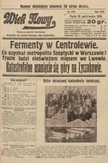 Wiek Nowy : popularny dziennik ilustrowany. 1930, nr 8793