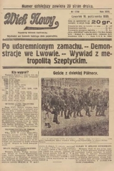 Wiek Nowy : popularny dziennik ilustrowany. 1930, nr 8798
