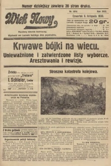 Wiek Nowy : popularny dziennik ilustrowany. 1930, nr 8816