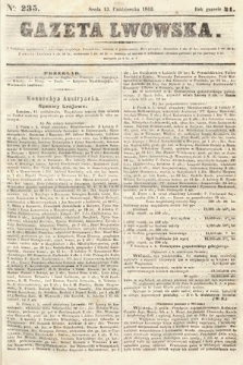 Gazeta Lwowska. 1852, nr 235