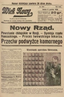 Wiek Nowy : popularny dziennik ilustrowany. 1930, nr 8842