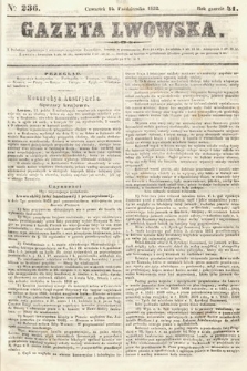 Gazeta Lwowska. 1852, nr 236