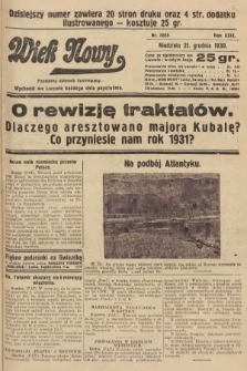 Wiek Nowy : popularny dziennik ilustrowany. 1930, nr 8855