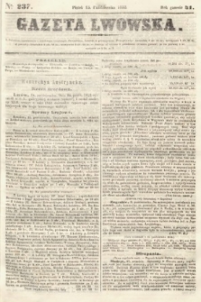 Gazeta Lwowska. 1852, nr 237