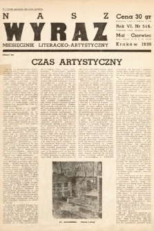 Nasz Wyraz : miesięcznik literacko-artystyczny młodych. 1939, nr 5