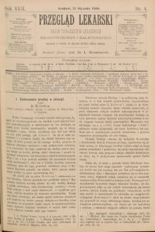 Przegląd Lekarski : Organ Towarzystw Lekarskich Krakowskiego i Galicyjskiego. 1890, nr 4