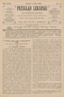 Przegląd Lekarski : Organ Towarzystw Lekarskich Krakowskiego i Galicyjskiego. 1890, nr 5