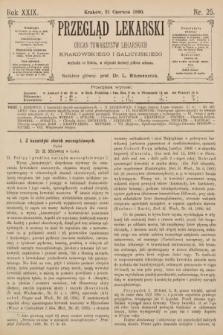 Przegląd Lekarski : Organ Towarzystw Lekarskich Krakowskiego i Galicyjskiego. 1890, nr 25