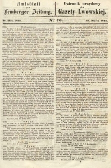 Amtsblatt zur Lemberger Zeitung = Dziennik Urzędowy do Gazety Lwowskiej. 1862, nr 70