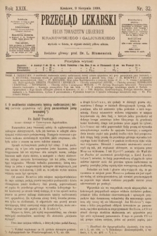 Przegląd Lekarski : Organ Towarzystw Lekarskich Krakowskiego i Galicyjskiego. 1890, nr 32