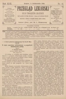 Przegląd Lekarski : Organ Towarzystw Lekarskich Krakowskiego i Galicyjskiego. 1890, nr 41