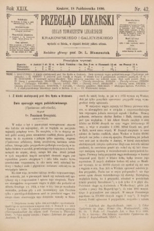 Przegląd Lekarski : Organ Towarzystw Lekarskich Krakowskiego i Galicyjskiego. 1890, nr 42