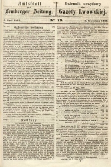 Amtsblatt zur Lemberger Zeitung = Dziennik Urzędowy do Gazety Lwowskiej. 1862, nr 79