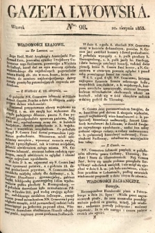 Gazeta Lwowska. 1833, nr 98