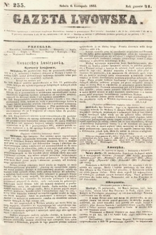 Gazeta Lwowska. 1852, nr 255