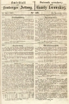 Amtsblatt zur Lemberger Zeitung = Dziennik Urzędowy do Gazety Lwowskiej. 1862, nr 89