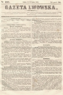 Gazeta Lwowska. 1852, nr 261