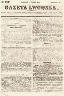 Gazeta Lwowska. 1852, nr 262