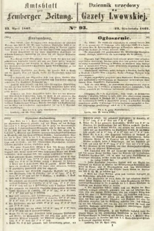 Amtsblatt zur Lemberger Zeitung = Dziennik Urzędowy do Gazety Lwowskiej. 1862, nr 93