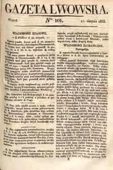 Gazeta Lwowska. 1833, nr 101