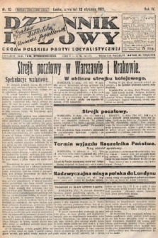 Dziennik Ludowy : organ Polskiej Partyi Socyalistycznej. 1921, nr 10