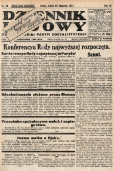 Dziennik Ludowy : organ Polskiej Partyi Socyalistycznej. 1921, nr 21