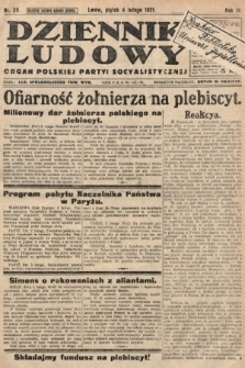 Dziennik Ludowy : organ Polskiej Partyi Socyalistycznej. 1921, nr 29