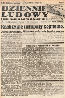 Dziennik Ludowy : organ Polskiej Partyi Socyalistycznej. 1921, nr 31