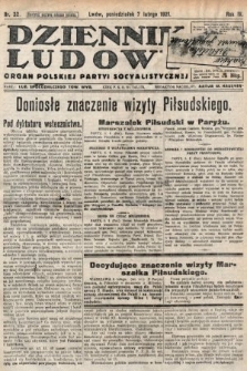 Dziennik Ludowy : organ Polskiej Partyi Socyalistycznej. 1921, nr 32