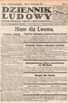 Dziennik Ludowy : organ Polskiej Partyi Socyalistycznej. 1921, nr 33