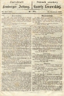 Amtsblatt zur Lemberger Zeitung = Dziennik Urzędowy do Gazety Lwowskiej. 1862, nr 98