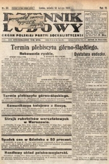 Dziennik Ludowy : organ Polskiej Partyi Socyalistycznej. 1921, nr 36