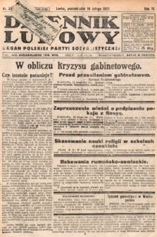 Dziennik Ludowy : organ Polskiej Partyi Socyalistycznej. 1921, nr 38