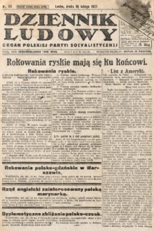 Dziennik Ludowy : organ Polskiej Partyi Socyalistycznej. 1921, nr 39