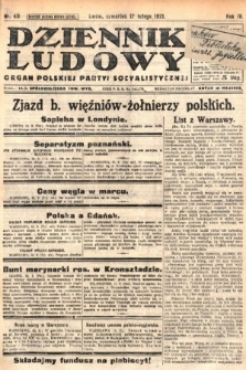 Dziennik Ludowy : organ Polskiej Partyi Socyalistycznej. 1921, nr 40