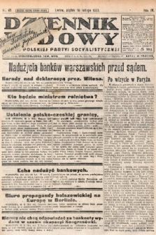 Dziennik Ludowy : organ Polskiej Partyi Socyalistycznej. 1921, nr 41