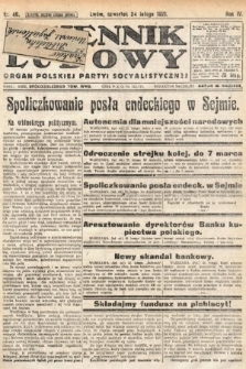 Dziennik Ludowy : organ Polskiej Partyi Socyalistycznej. 1921, nr 46