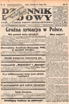 Dziennik Ludowy : organ Polskiej Partyi Socyalistycznej. 1921, nr 49