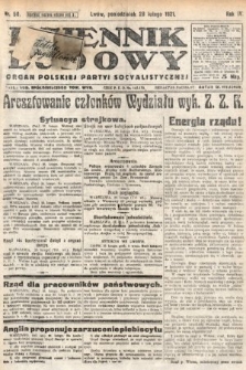 Dziennik Ludowy : organ Polskiej Partyi Socyalistycznej. 1921, nr 50