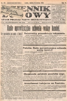 Dziennik Ludowy : organ Polskiej Partyi Socyalistycznej. 1921, nr 60
