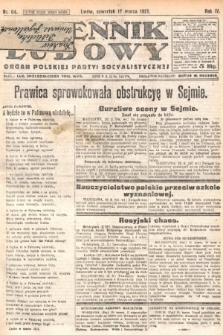 Dziennik Ludowy : organ Polskiej Partyi Socyalistycznej. 1921, nr 64