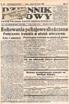 Dziennik Ludowy : organ Polskiej Partyi Socyalistycznej. 1921, nr 65