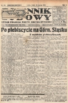 Dziennik Ludowy : organ Polskiej Partyi Socyalistycznej. 1921, nr 69