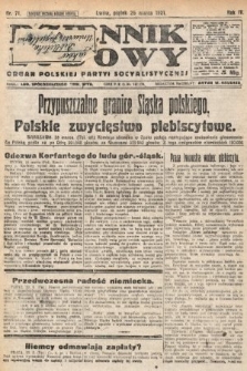 Dziennik Ludowy : organ Polskiej Partyi Socyalistycznej. 1921, nr 71