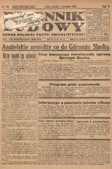 Dziennik Ludowy : organ Polskiej Partyi Socyalistycznej. 1921, nr 75