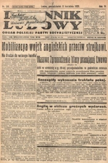 Dziennik Ludowy : organ Polskiej Partyi Socyalistycznej. 1921, nr 84
