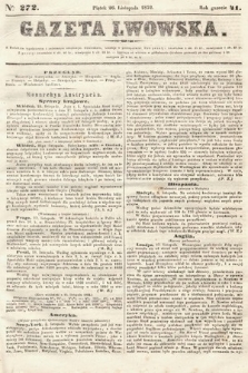 Gazeta Lwowska. 1852, nr 272