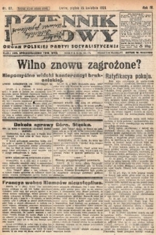 Dziennik Ludowy : organ Polskiej Partyi Socyalistycznej. 1921, nr 87