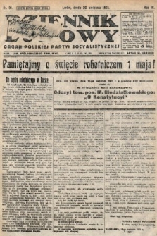 Dziennik Ludowy : organ Polskiej Partyi Socyalistycznej. 1921, nr 91