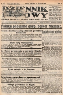 Dziennik Ludowy : organ Polskiej Partyi Socyalistycznej. 1921, nr 92